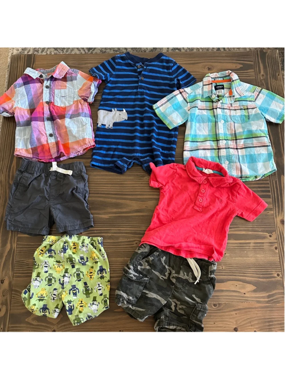 Baby Boy Clothes Lot 18 Months Polo Shirt Old Navy Shorts 7 Pc